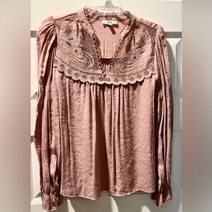 Blush pink blouse MINE size Medium NWT